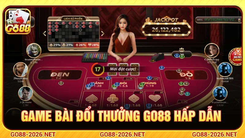 Game bài đổi thưởng GO88 hấp dẫn 
