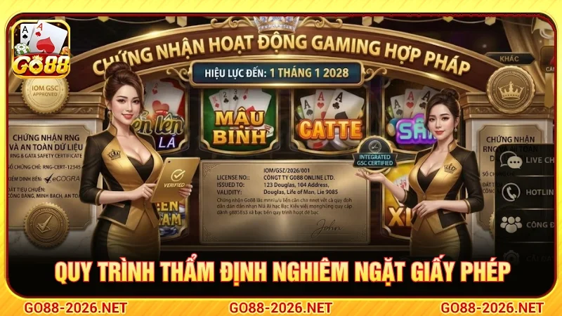 Giấy phép hoạt động được kiểm định nghiêm ngặt