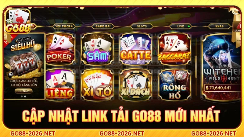 Cập nhật link tải GO88 mới nhất 