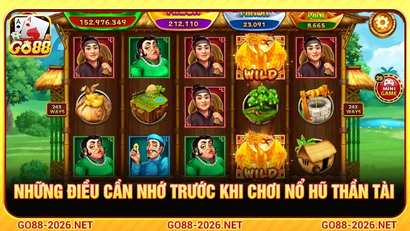 Những lưu ý cần nhớ trước khi chơi nổ hũ thần tài