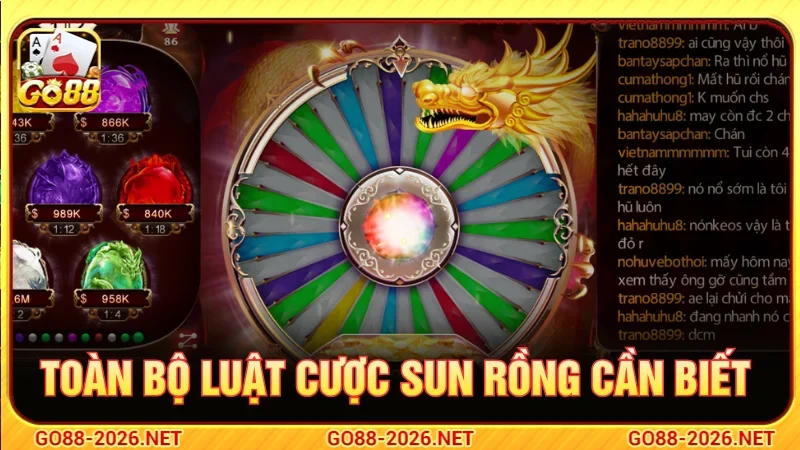 Toàn bộ luật cược Sun Rồng cần biết trước khi tham gia